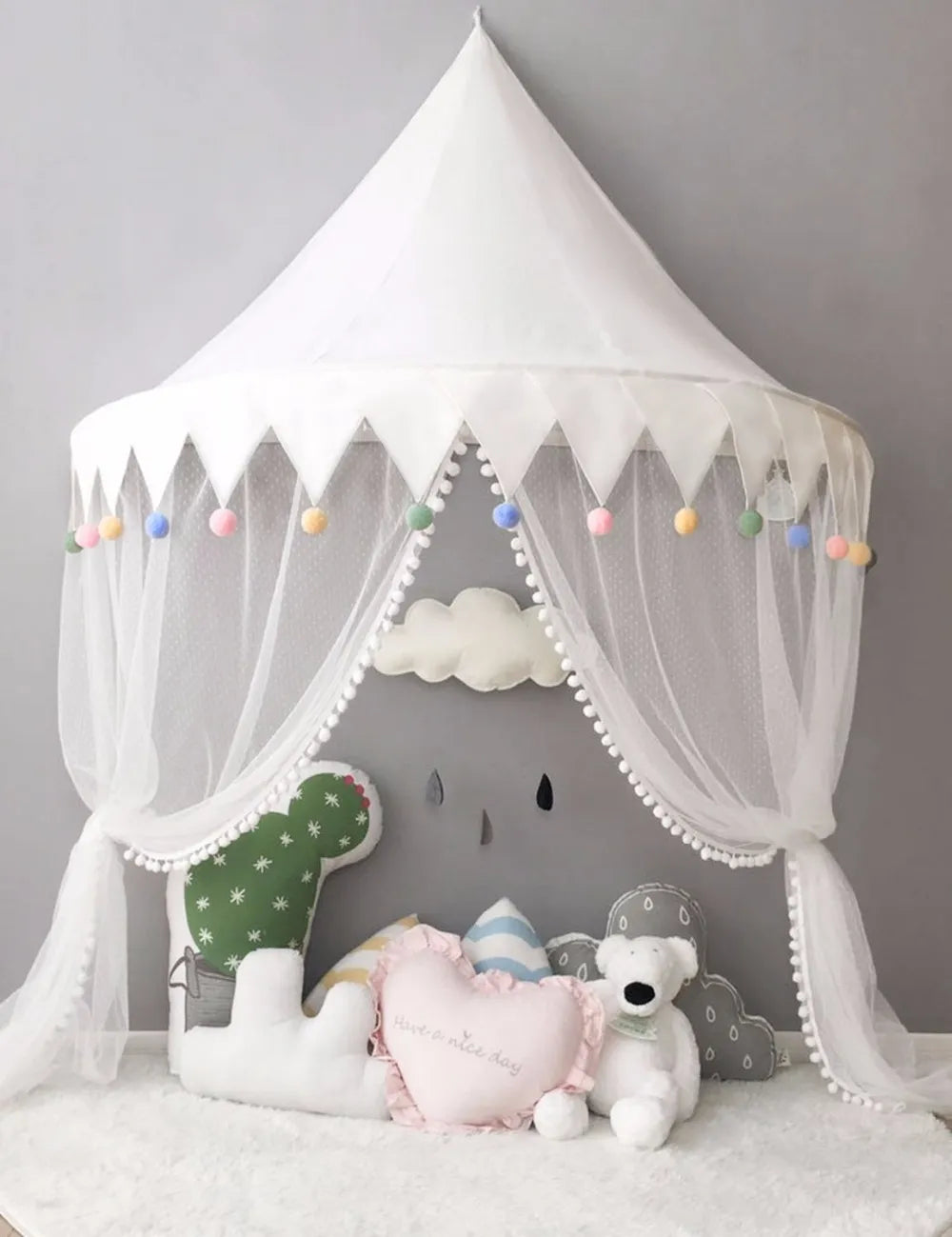 Tent for Kids Play House Portable Princess Castle Children Teepee Tent Baby Crib Netting Infant Mosquito Net Baby Bed Canopy - Bebe Kool