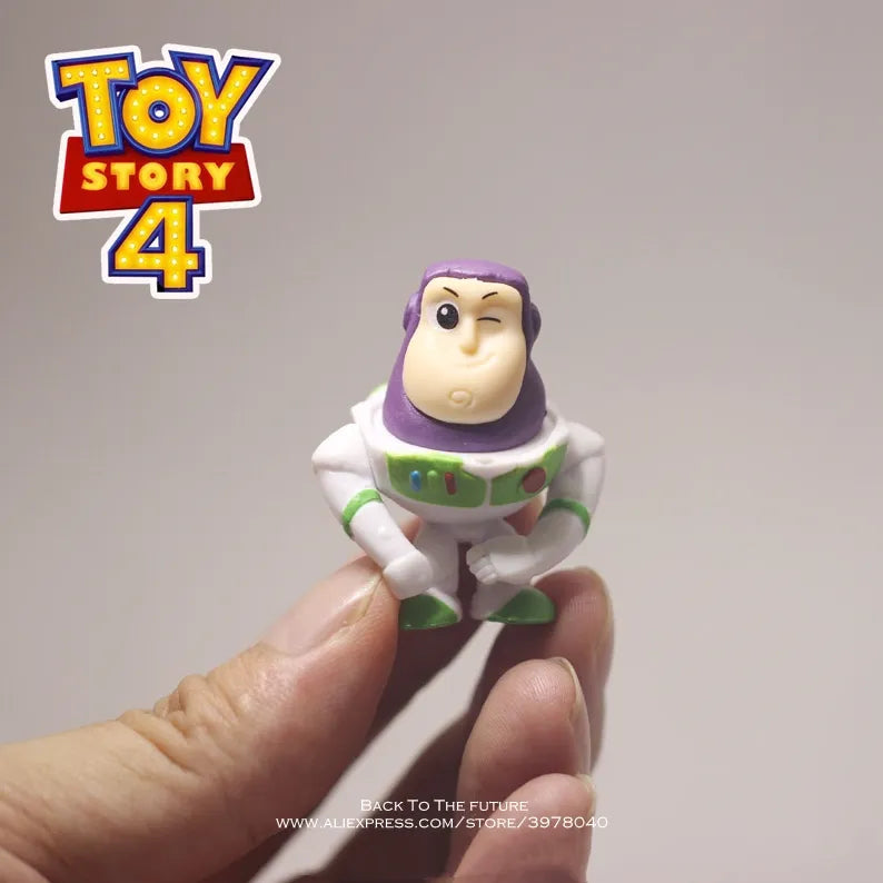 Disney Toy Story 4 Woody Buzz Lightyear 3-5cm Q Version Action Figures Mini Dolls Kids Toys Model for Children Gift - Bebe Kool