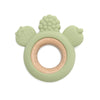 Let's Make 1PC Silicone Teether Baby Rudder Shape Wooden Teether Ring Kid Gift BPA Free Silicone Children Goods Kid Teething Toy - Bebe Kool