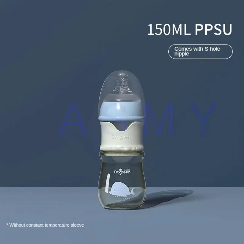 Newborn Baby Bottle  PPSU 150ml-300ml Wide Mouth Bottle Sealed isolation Fast milk filling Removable/Washable Bottles - Bebe Kool