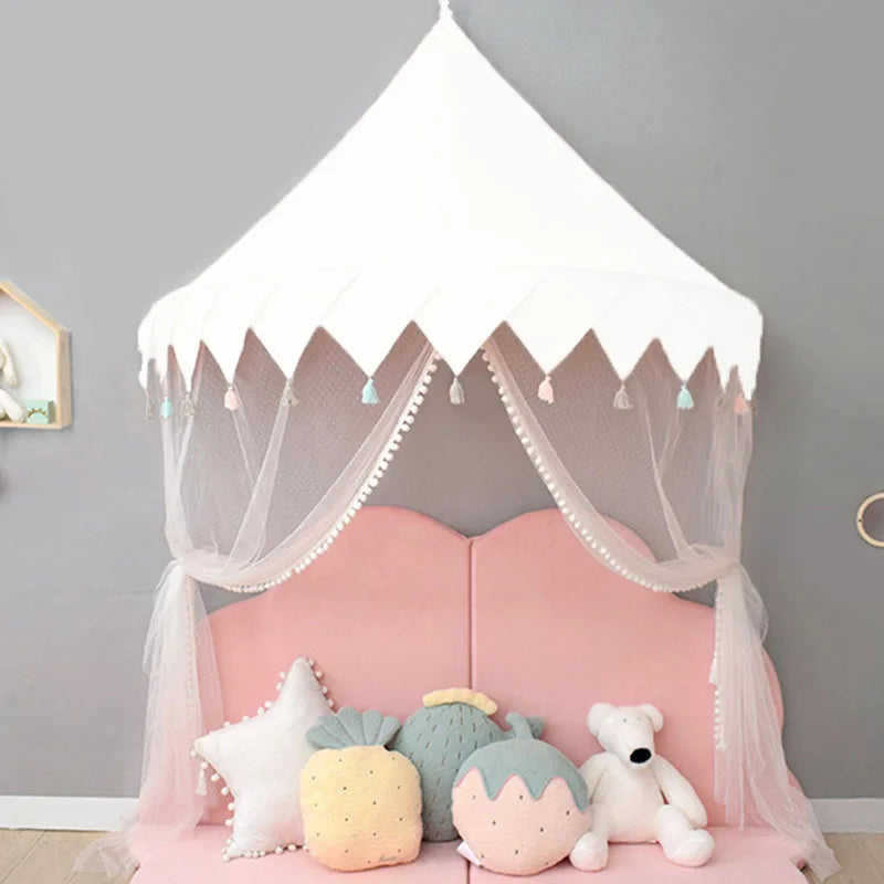 Tent for Kids Play House Portable Princess Castle Children Teepee Tent Baby Crib Netting Infant Mosquito Net Baby Bed Canopy - Bebe Kool