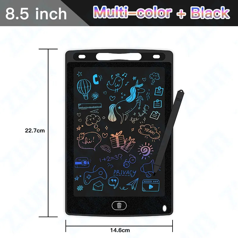 6.5/8.5/10/12/16Inch LCD Drawing Board Writing Tablet Digit Magic Blackboard Art Painting Tool Kids Toys Brain Game Child's Gift - Bebe Kool