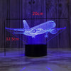 Airplane 3d Night Light Usb Plug-in Touch Table Lamp Decoration Bedside Nightlight Child Birthday Christmas Gifts for Kids Boys - Bebe Kool