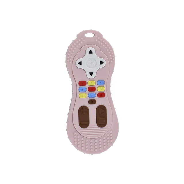 TYRY.HU 1Pc Baby Silicone Teether Toys Remote Control Shape Teether Rodent Gum Pain Relief Teething Toy Kids Sensory Educational - Bebe Kool