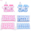 12pcs Boy Girl Plastic Feeder Bottle Cute Blue/pink Candy Box Baptism Christening Gender Reveal Baby Shower Party Gifts Supplies - Bebe Kool