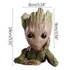 disney Marvel Avengers Groot Mini figure Pen Holder  Flower Pot Anime Toys Action Figure Sitting Groot Christmas Kids Toys Gifts - Bebe Kool