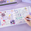 60Sheet/Box Sanrio Sticker Kawaii Hello Kitty Kuromi Cinnamoroll Melody Hand Account Material Decoration DIY Stickers Kids Toys - Bebe Kool