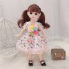 30cm Bjd Doll 12 Moveable Joints 1/6 Girl's Dress 3D Brown Eyes Toy with Clothes Shoes Kids Toys for Girl Children Gift - Bebe Kool