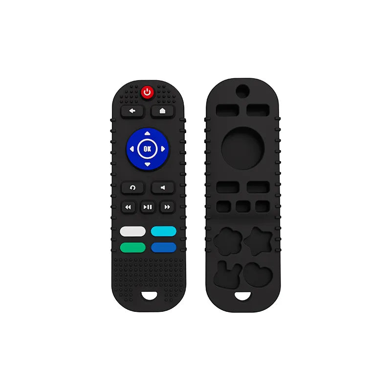 1Pcs Baby Teether TV Remote Control Shape Silicone Teether for Rodent Gum Pain Teething Toy Kids Sensory Educational Toy - Bebe Kool