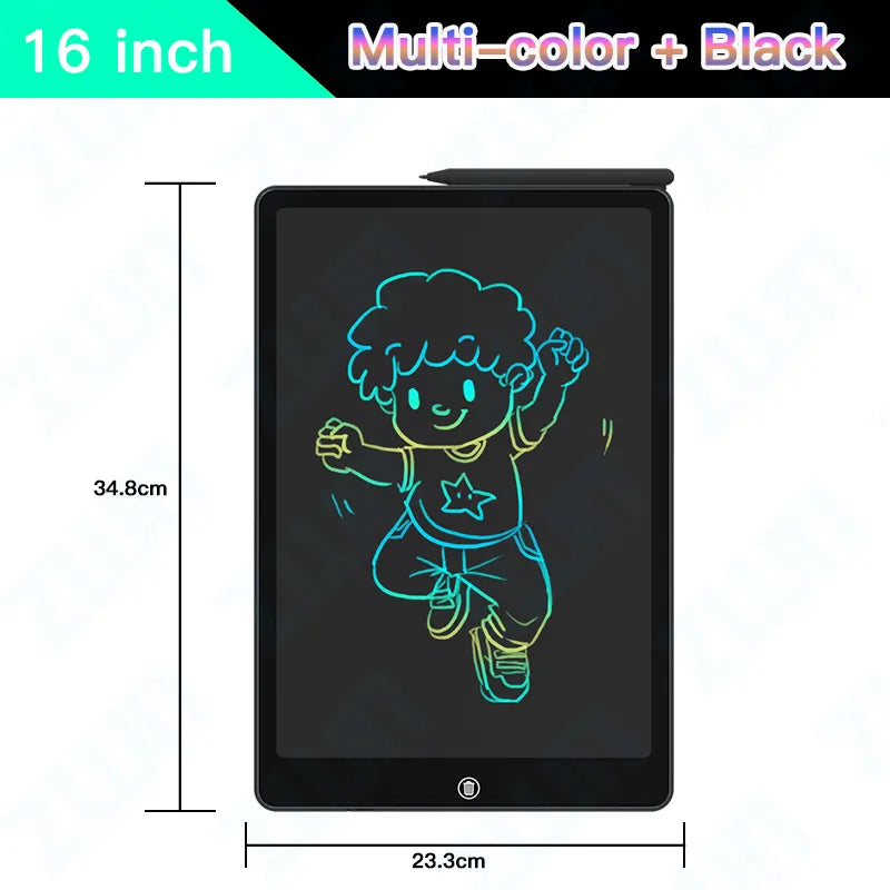 6.5/8.5/10/12/16Inch LCD Drawing Board Writing Tablet Digit Magic Blackboard Art Painting Tool Kids Toys Brain Game Child's Gift - Bebe Kool