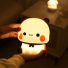 Bear Panda Led Night Light Lamp Bubu And Dudu Cute Animal Cartoon Nightlight for Kids Bedside Bedroom Living Room Decorative - Bebe Kool