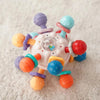 Baby Toys 0 12 Months Rotating Rattle Ball Grasping Activity Baby Development Toy Silicone Teether Baby Sensory Toys for Babies - Bebe Kool