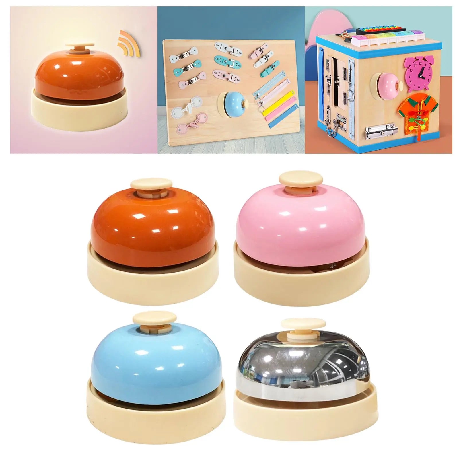 Montessori Busy Board Accessories: Bell, Sensory Toys for Kids, Preschool Learning" - Bebe Kool