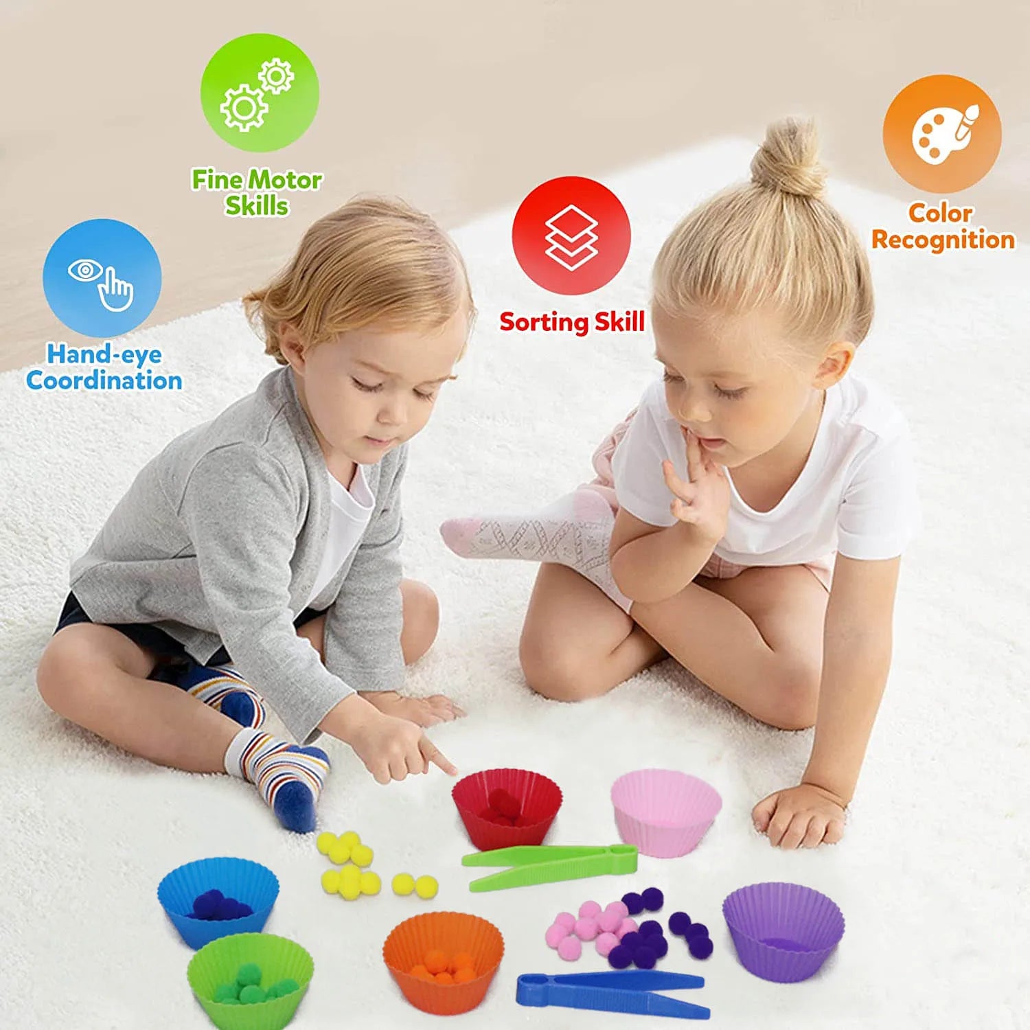 Logic Concentration, Fine Motor Training, Montessori Learning Aid for Kids" - Bebe Kool