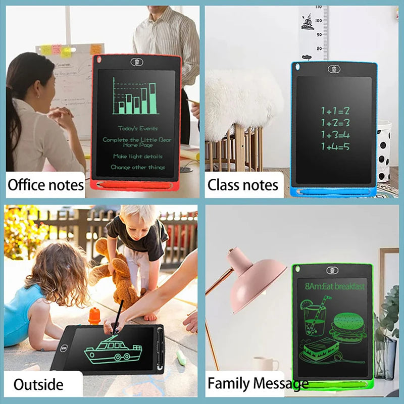 6.5/8.5/10/12/16Inch LCD Drawing Board Writing Tablet Digit Magic Blackboard Art Painting Tool Kids Toys Brain Game Child's Gift - Bebe Kool