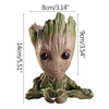 disney Marvel Avengers Groot Mini figure Pen Holder  Flower Pot Anime Toys Action Figure Sitting Groot Christmas Kids Toys Gifts - Bebe Kool