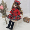 30cm Bjd Doll 12 Moveable Joints 1/6 Girl's Dress 3D Brown Eyes Toy with Clothes Shoes Kids Toys for Girl Children Gift - Bebe Kool