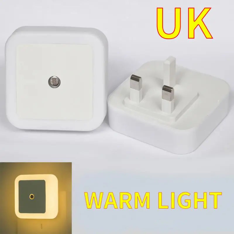 LED Night Light Mini Light Sensor Control 110-240V EU US UK Plug Nightlight Lamp For Children Kids Living Room Bedroom Lighting - Bebe Kool