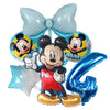 1set Disney Mickey Minnie Mouse Boys Girl Birthday Party Decor Kids Toys Ballon 1 2 3 4 5 6 7st Baby Shower Supplies Air Globos - Bebe Kool