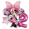 1set Disney Mickey Minnie Mouse Boys Girl Birthday Party Decor Kids Toys Ballon 1 2 3 4 5 6 7st Baby Shower Supplies Air Globos - Bebe Kool