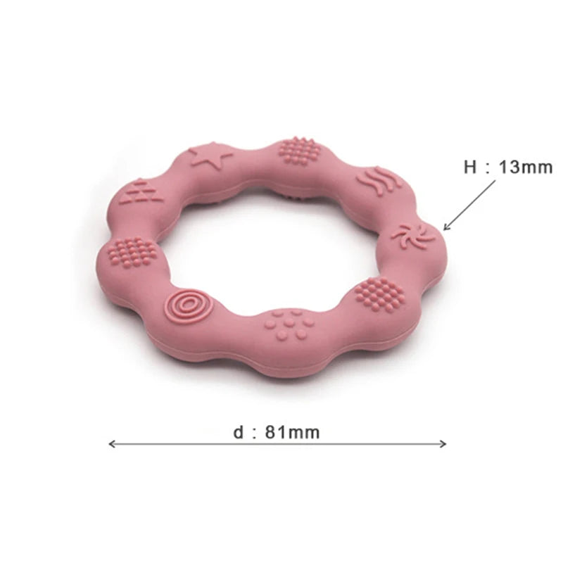 Baby Silicone Teethers Food Grade Newborn Pacifier Relief Design Teether BPA Free Infant Tactile Training Toys Bebe Teething Toy - Bebe Kool