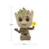 disney Marvel Avengers Groot Mini figure Pen Holder  Flower Pot Anime Toys Action Figure Sitting Groot Christmas Kids Toys Gifts - Bebe Kool