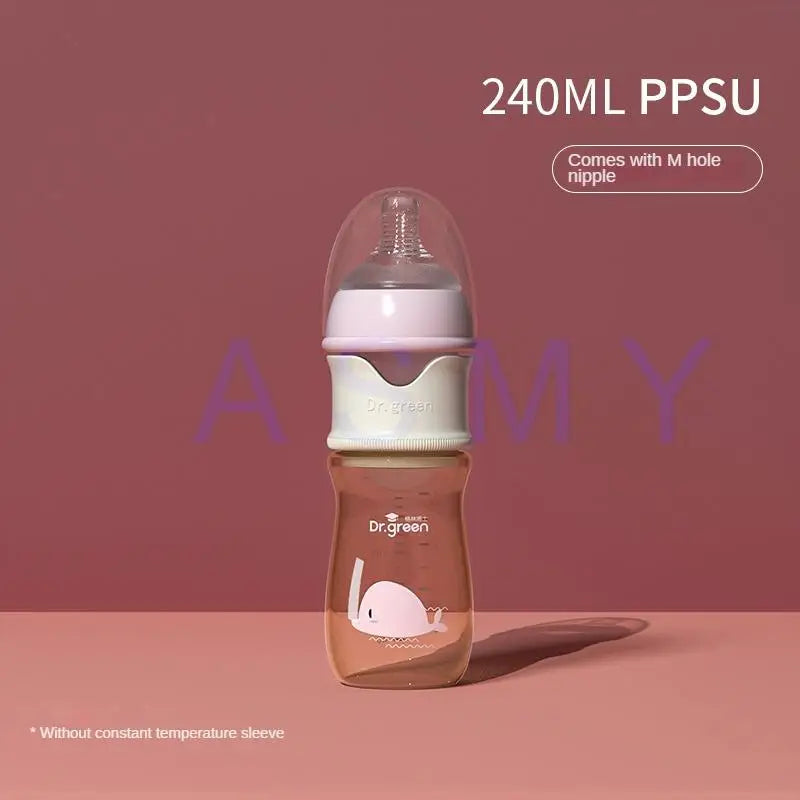 Newborn Baby Bottle  PPSU 150ml-300ml Wide Mouth Bottle Sealed isolation Fast milk filling Removable/Washable Bottles - Bebe Kool