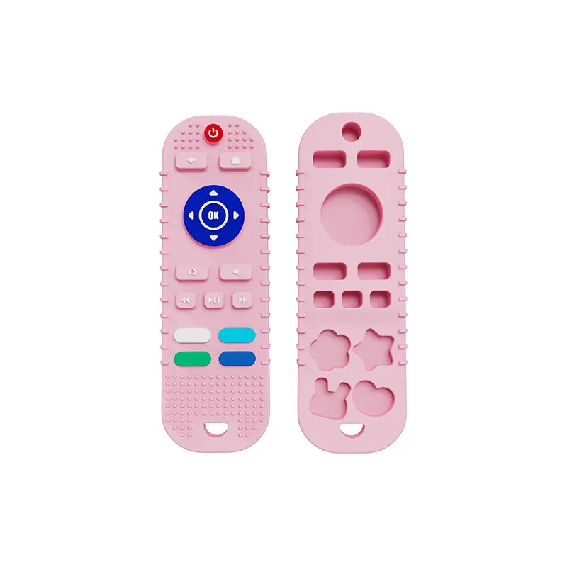 1Pcs Baby Teether TV Remote Control Shape Silicone Teether for Rodent Gum Pain Teething Toy Kids Sensory Educational Toy - Bebe Kool