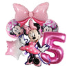 1set Disney Mickey Minnie Mouse Boys Girl Birthday Party Decor Kids Toys Ballon 1 2 3 4 5 6 7st Baby Shower Supplies Air Globos - Bebe Kool