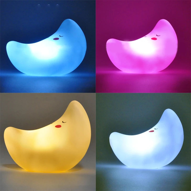 Led Night Light Cute Cartoon Animal Lamp Bear Unicorn Cloud Star Moon Nightlight for Baby Kids Room Bedside Bedroom Living Room - Bebe Kool