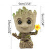 disney Marvel Avengers Groot Mini figure Pen Holder  Flower Pot Anime Toys Action Figure Sitting Groot Christmas Kids Toys Gifts - Bebe Kool