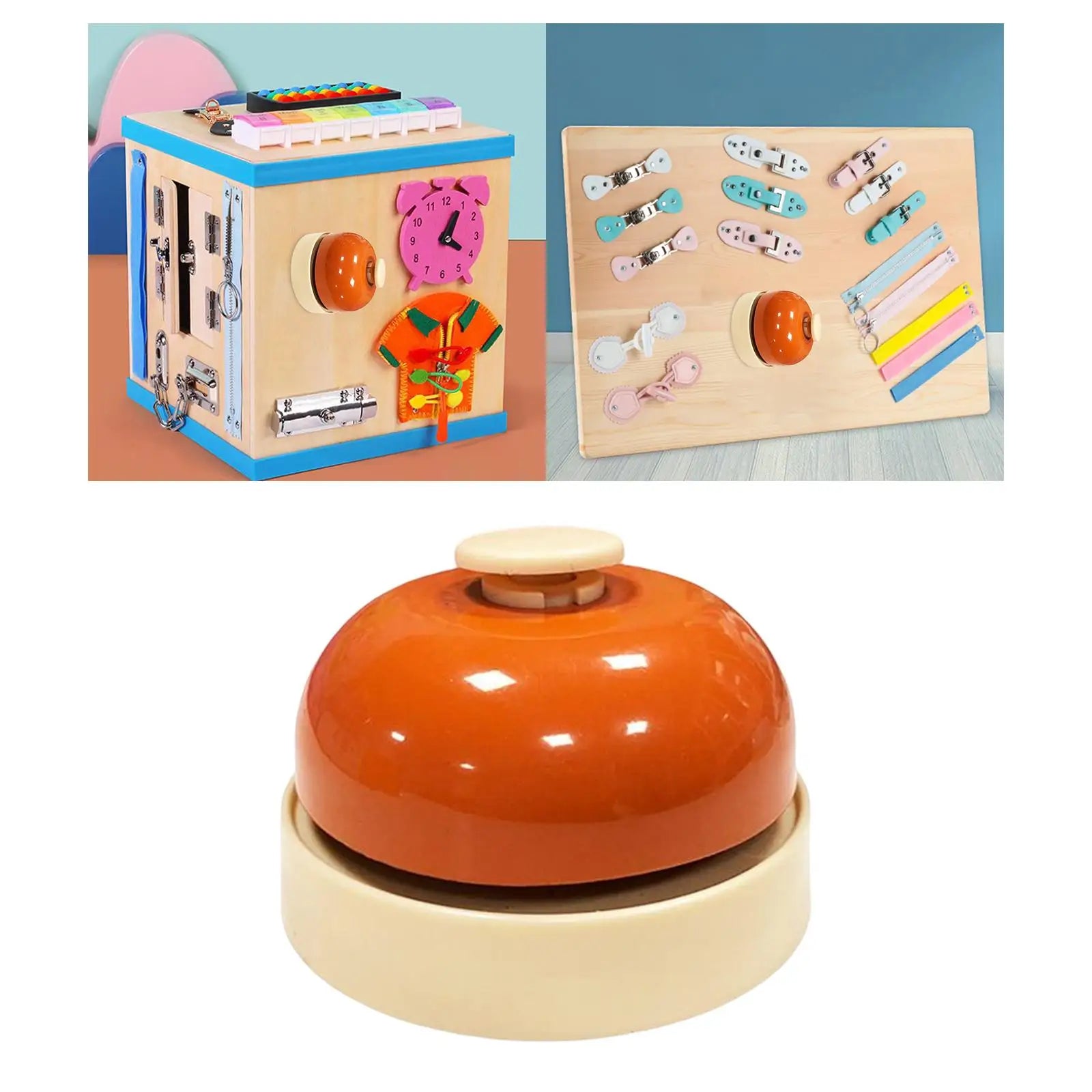 Montessori Busy Board Accessories: Bell, Sensory Toys for Kids, Preschool Learning" - Bebe Kool