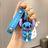 Anime Disney Keychain Cartoon Minnie Mouse Mickey Stitch Cute Doll PVC Keyring Ornament Key Chain Car Pendant Kids Toys Gifts - Bebe Kool