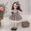 30cm Bjd Doll 12 Moveable Joints 1/6 Girl's Dress 3D Brown Eyes Toy with Clothes Shoes Kids Toys for Girl Children Gift - Bebe Kool