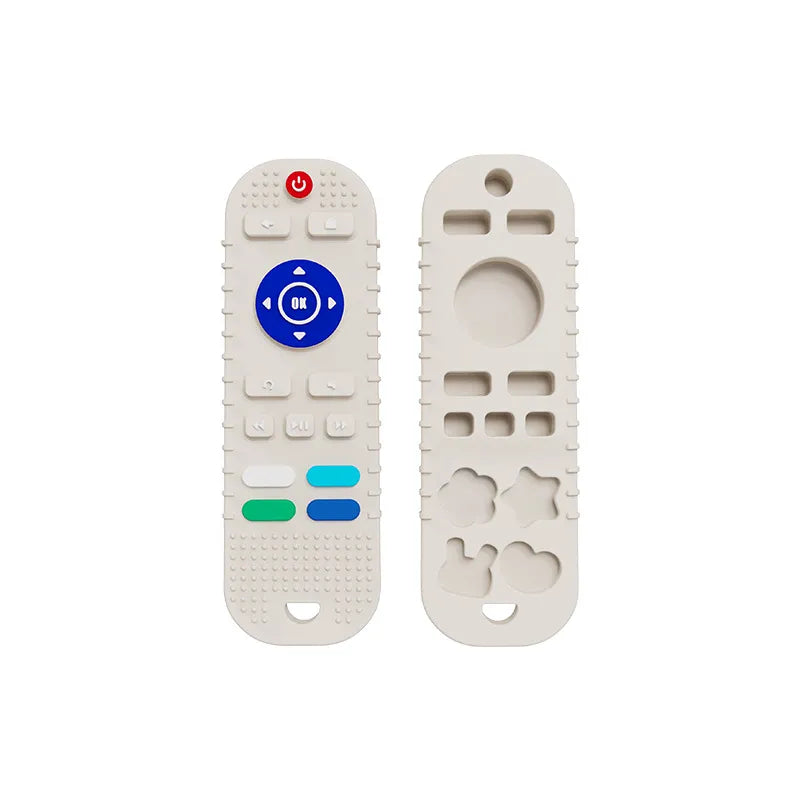 1Pcs Baby Teether TV Remote Control Shape Silicone Teether for Rodent Gum Pain Teething Toy Kids Sensory Educational Toy - Bebe Kool