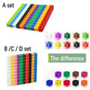 100pcs Linking Cubes Counting Set DIY Number Blocks Patching Snap Blocks Teaching Mathematics Toys Math Educational for Kids - Bebe Kool