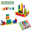 100pcs Linking Cubes Counting Set DIY Number Blocks Patching Snap Blocks Teaching Mathematics Toys Math Educational for Kids - Bebe Kool