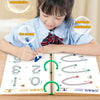 136-Page Educational Toy, Pen Control, Math Match Game for Toddlers