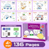 136-Page Educational Toy, Pen Control, Math Match Game for Toddlers