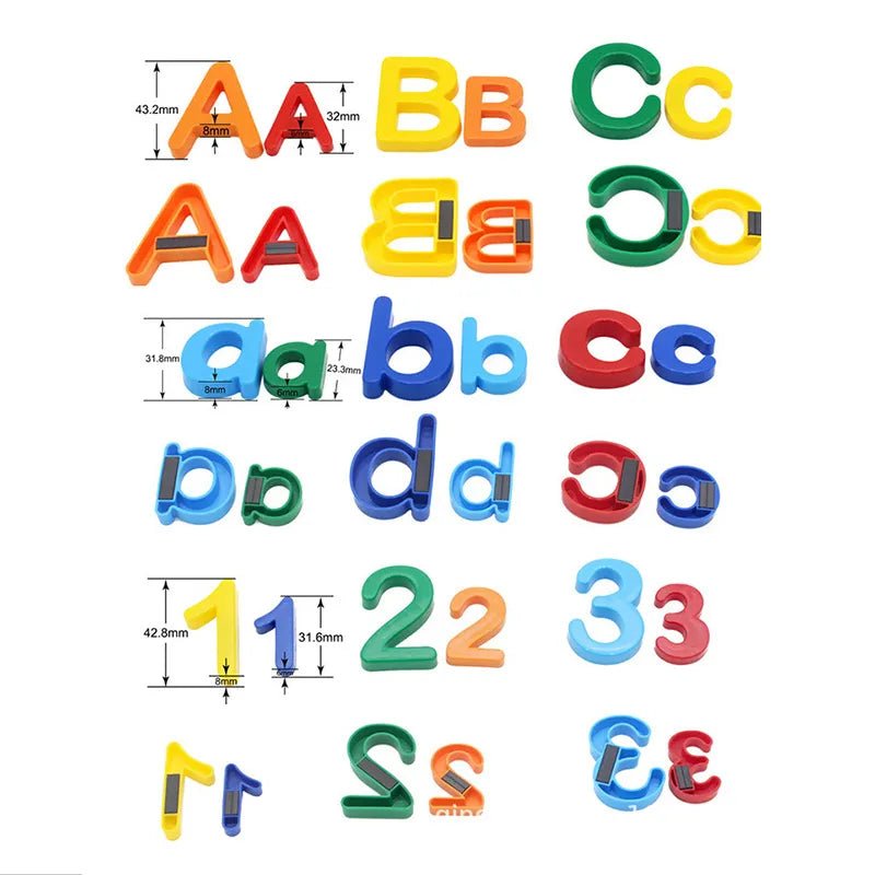 26 Letters, Toddler Learning Stickers for Spelling, Counting Education" - Bebe Kool