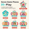 7 in 1 Baby Learning Cube Hand Drum Multifunction Musical Toys Newborn Activity Cube Early Learning Educational Shape Sorter Toy - Bebe Kool