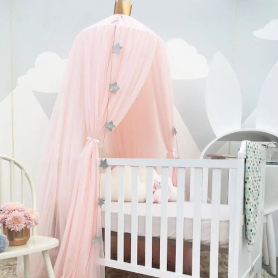 Baby Room Mosquito Net Bed Hanging Kids Tent Baby Bed Crib Canopy Tulle Curtains for Bedroom Play House Tent for Kids Room Decor - Bebe Kool