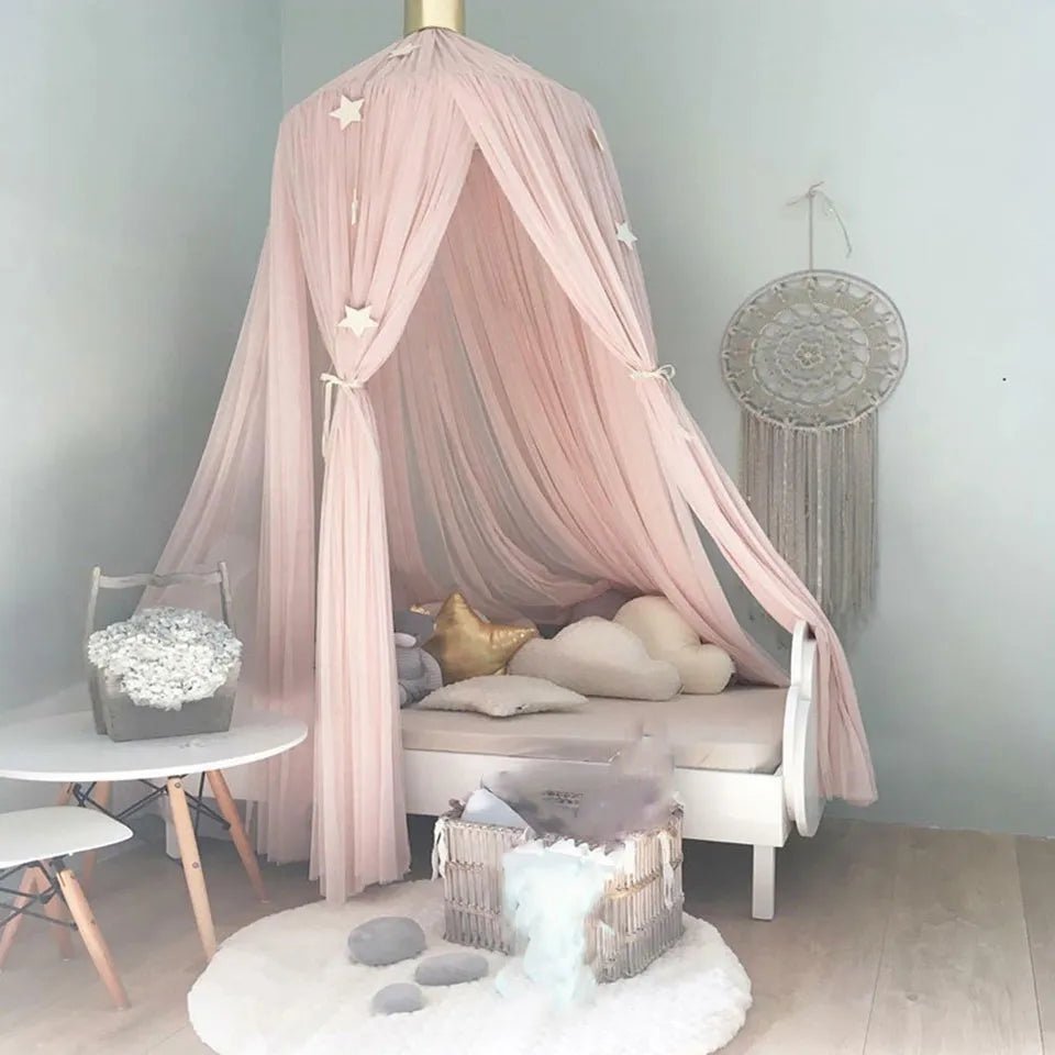 Baby Room Mosquito Net Bed Hanging Kids Tent Baby Bed Crib Canopy Tulle Curtains for Bedroom Play House Tent for Kids Room Decor - Bebe Kool