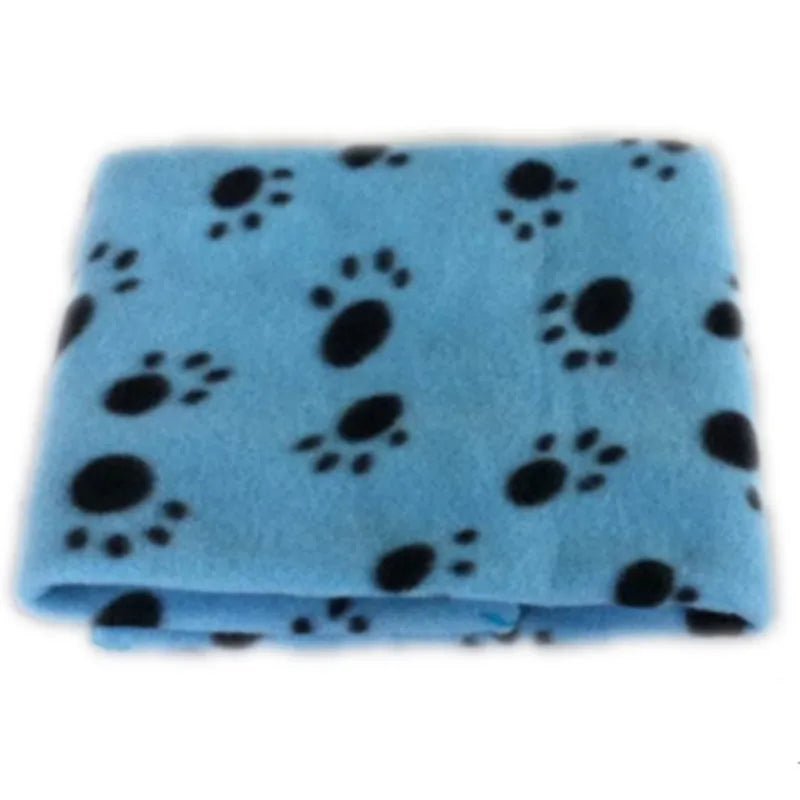 Baby Warm Fleece Blanket Newborn Baby Boy Blankets Cartoon Blanket Pet Paw Print Design Mat Sofa Blanket Baby Bed Accessories - Bebe Kool