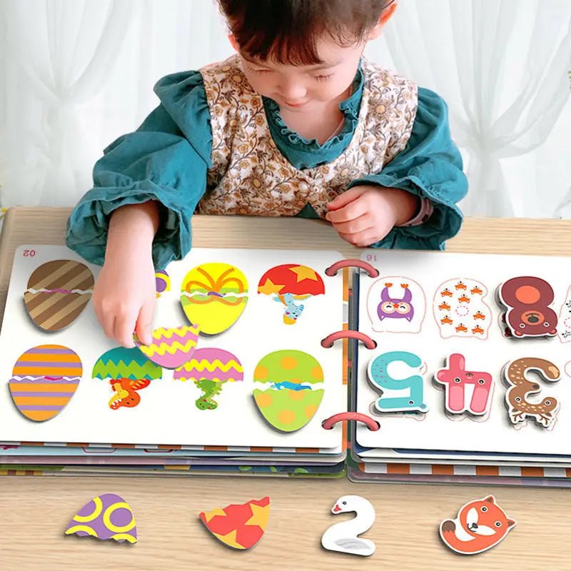 Children Busy Book Montessori For Toddler 1 2 3 Years Baby Books Animals Numbers Matching Puzzles Kids Learning Educational Toy - Bebe Kool