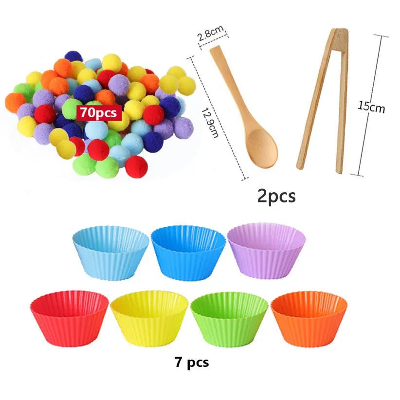 Colorful Ball Sorting, Montessori Early Education, Counting Games" - Bebe Kool