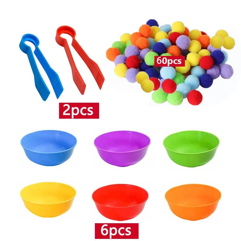 Colorful Ball Sorting, Montessori Early Education, Counting Games" - Bebe Kool