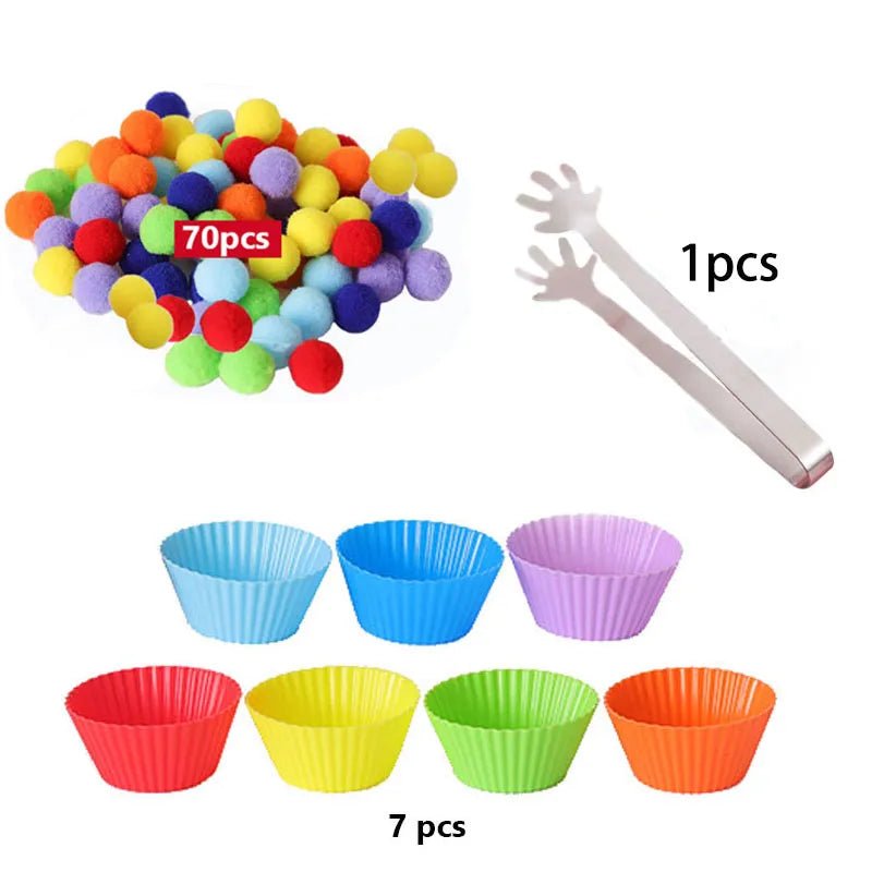 Colorful Ball Sorting, Montessori Early Education, Counting Games" - Bebe Kool