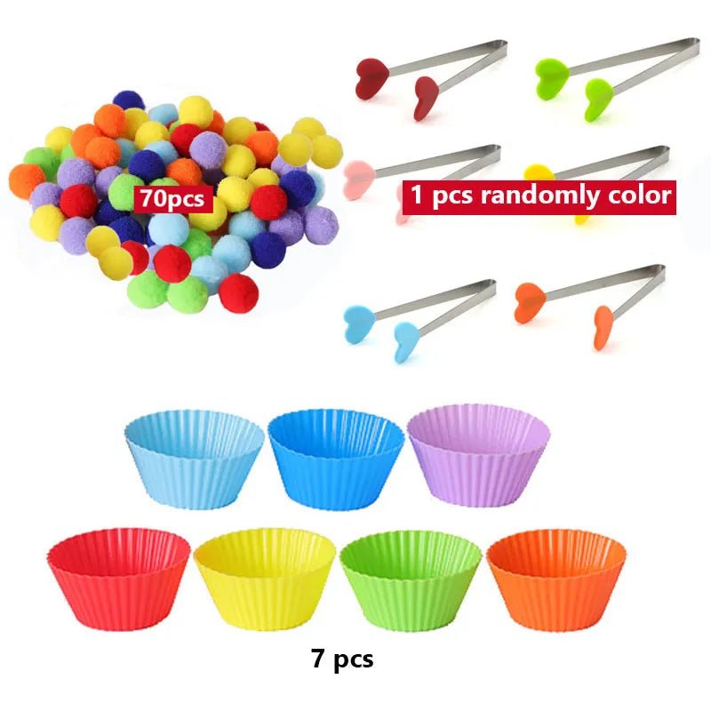 Colorful Ball Sorting, Montessori Early Education, Counting Games" - Bebe Kool