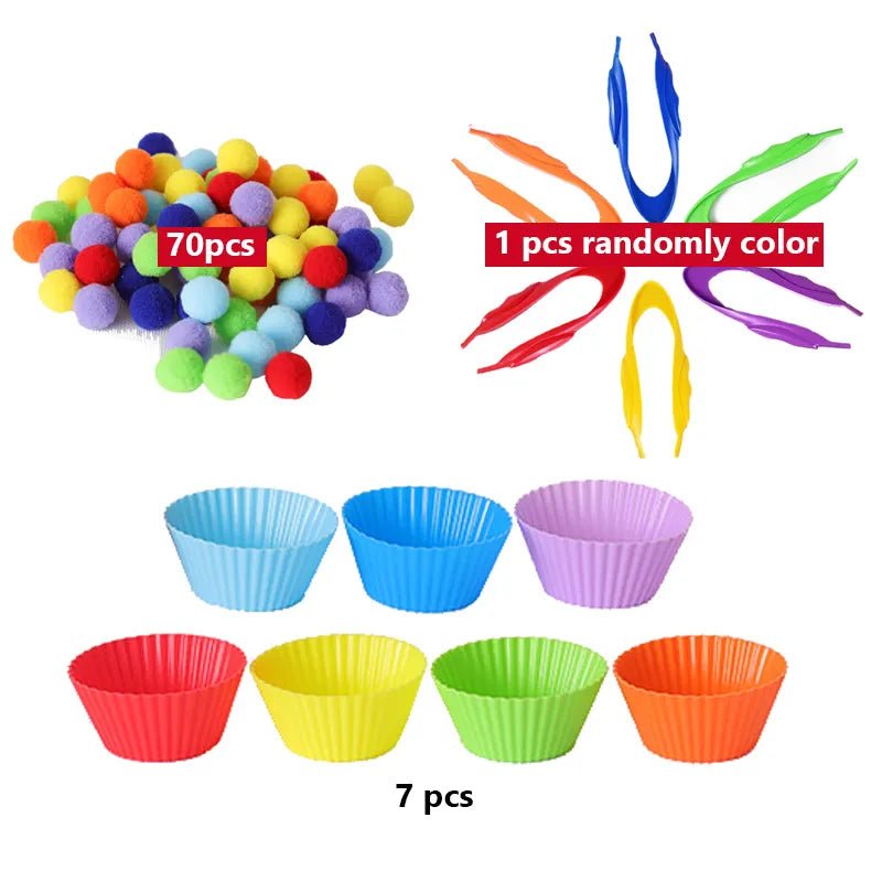 Colorful Ball Sorting, Montessori Early Education, Counting Games" - Bebe Kool